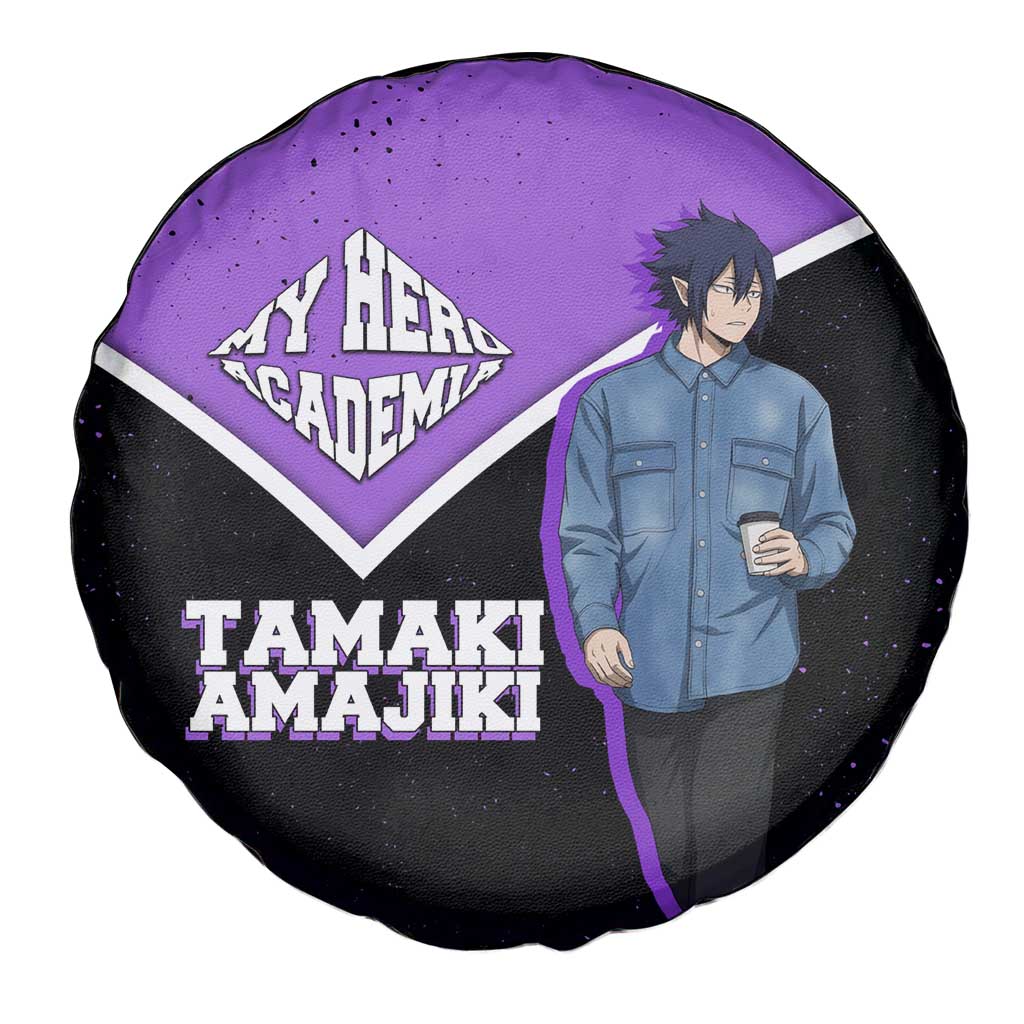 Tamaki Amajiki My Hero Academia Spare Tire Cover Anime Grunge Splatter Graphic Style
