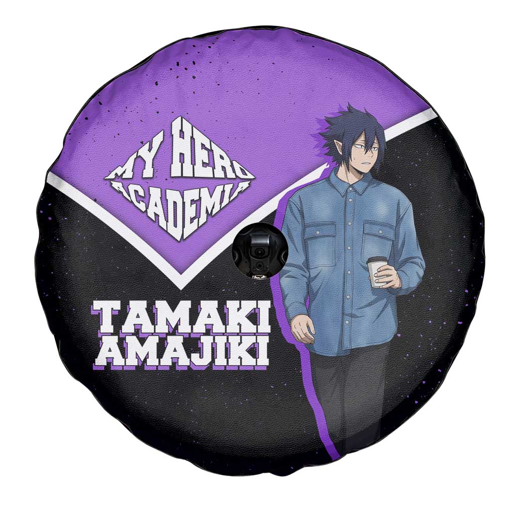 Tamaki Amajiki My Hero Academia Spare Tire Cover Anime Grunge Splatter Graphic Style