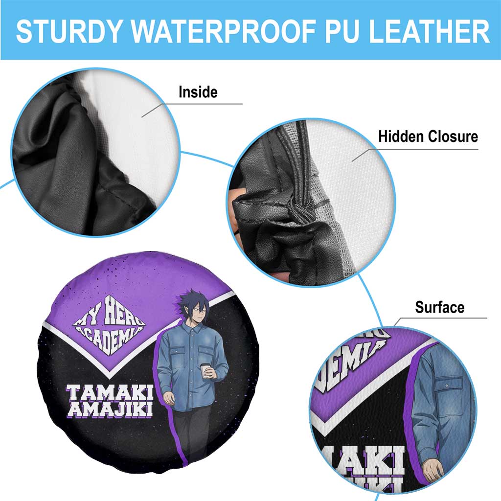 Tamaki Amajiki My Hero Academia Spare Tire Cover Anime Grunge Splatter Graphic Style