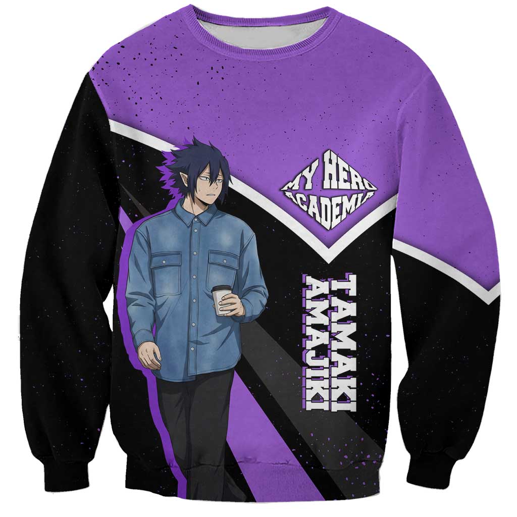 Tamaki Amajiki My Hero Academia Sweatshirt Anime Grunge Splatter Graphic Style