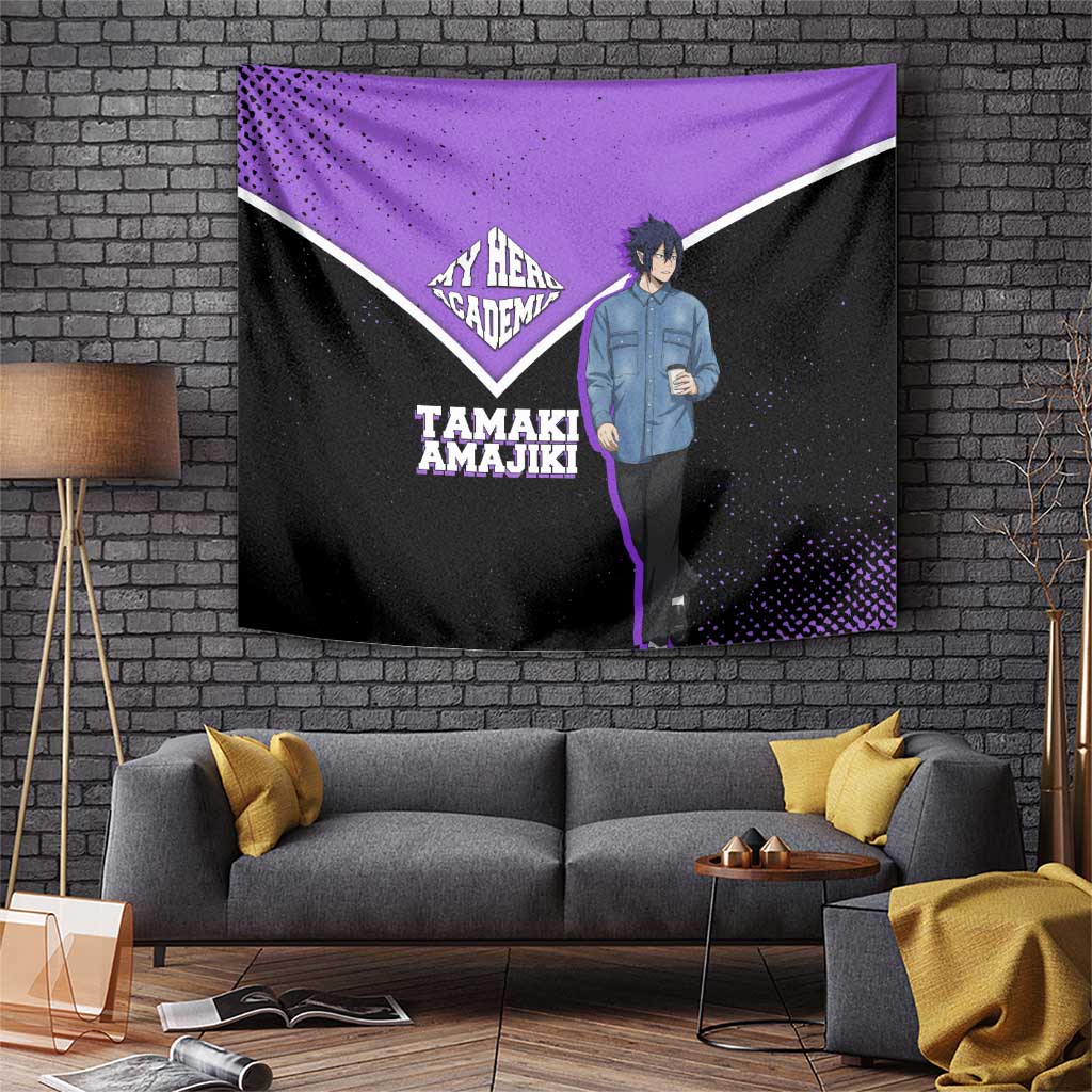 Tamaki Amajiki My Hero Academia Tapestry Anime Grunge Splatter Graphic Style