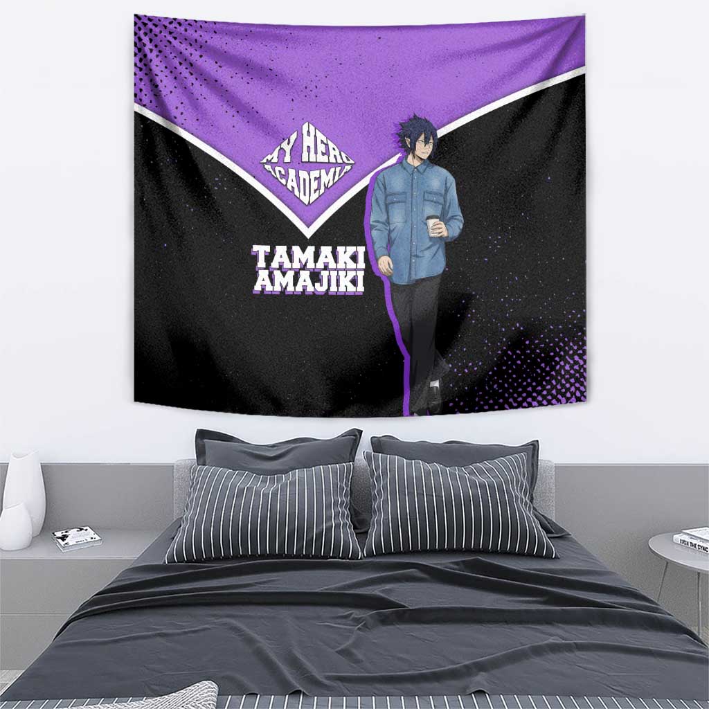 Tamaki Amajiki My Hero Academia Tapestry Anime Grunge Splatter Graphic Style
