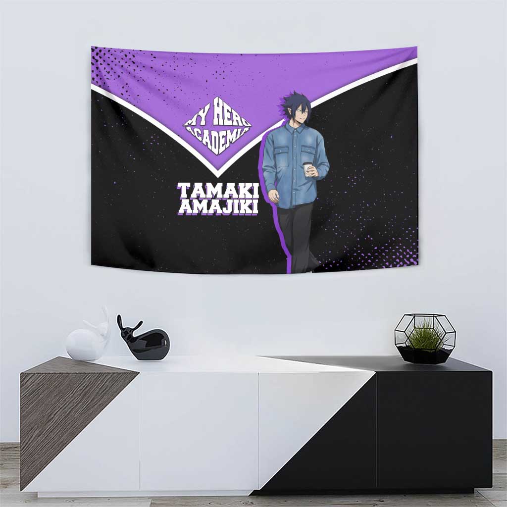 Tamaki Amajiki My Hero Academia Tapestry Anime Grunge Splatter Graphic Style