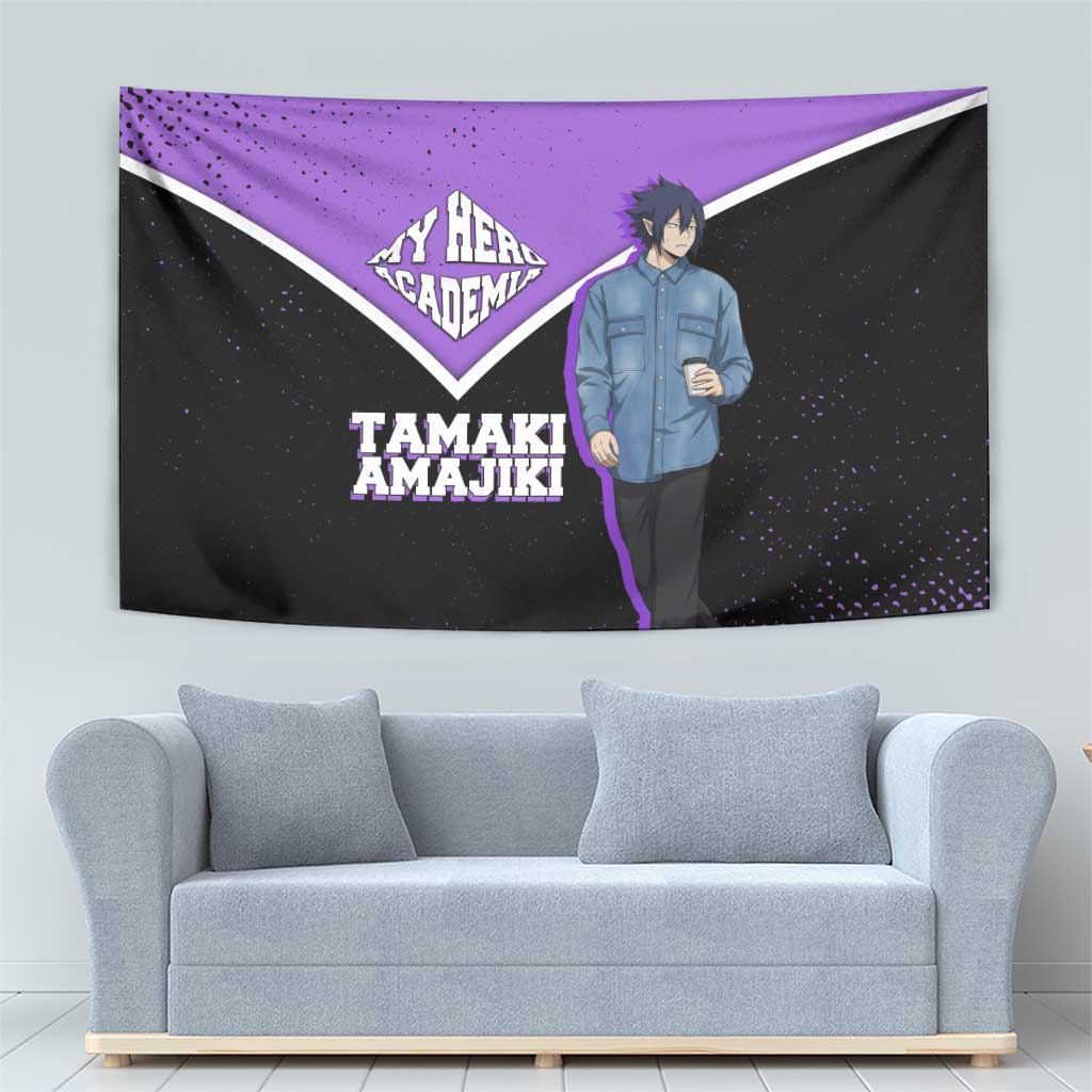 Tamaki Amajiki My Hero Academia Tapestry Anime Grunge Splatter Graphic Style