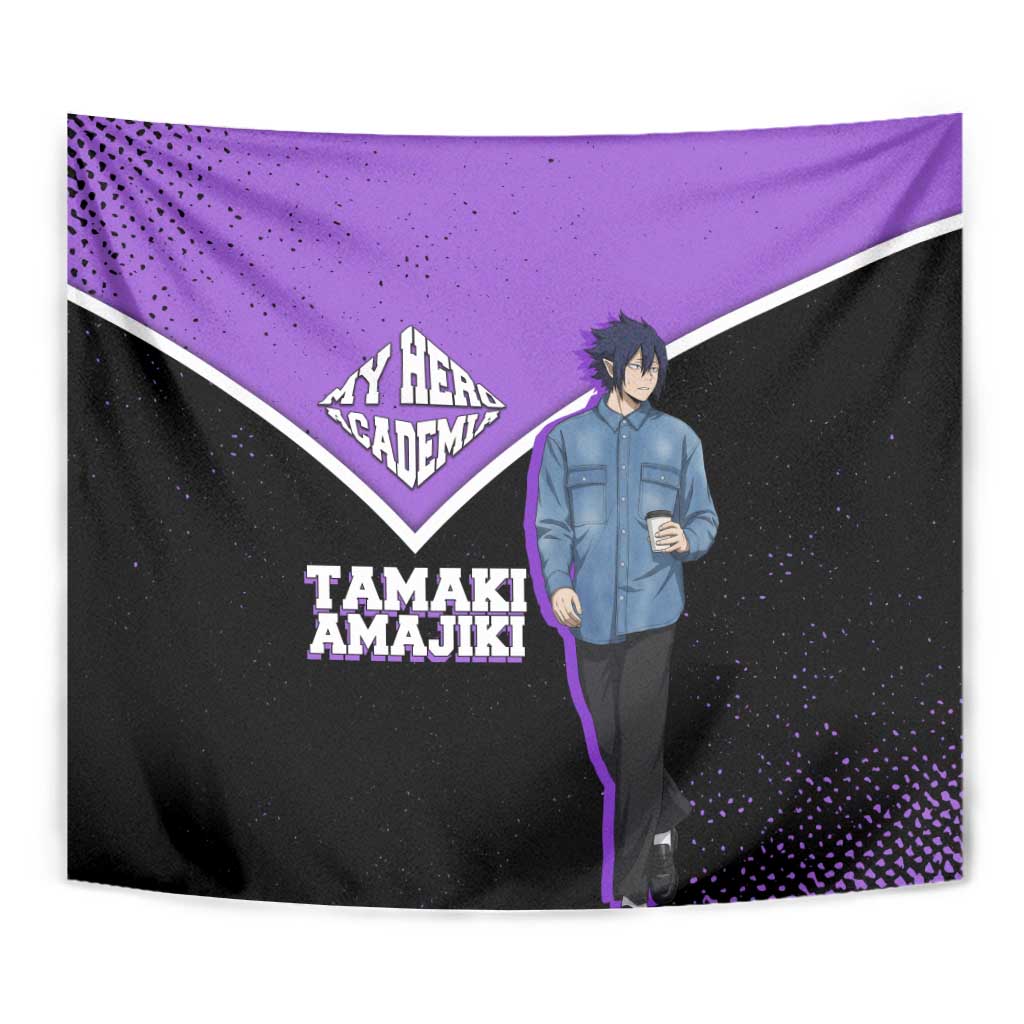 Tamaki Amajiki My Hero Academia Tapestry Anime Grunge Splatter Graphic Style