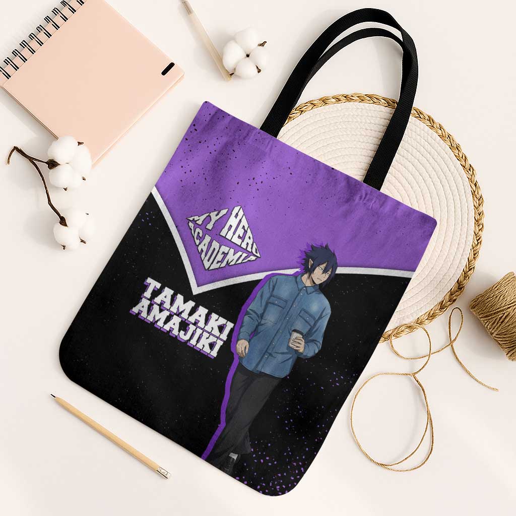 Tamaki Amajiki My Hero Academia Tote Bag Anime Grunge Splatter Graphic Style