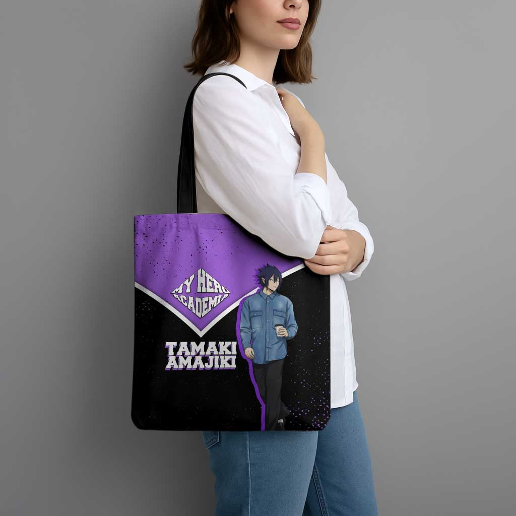 Tamaki Amajiki My Hero Academia Tote Bag Anime Grunge Splatter Graphic Style