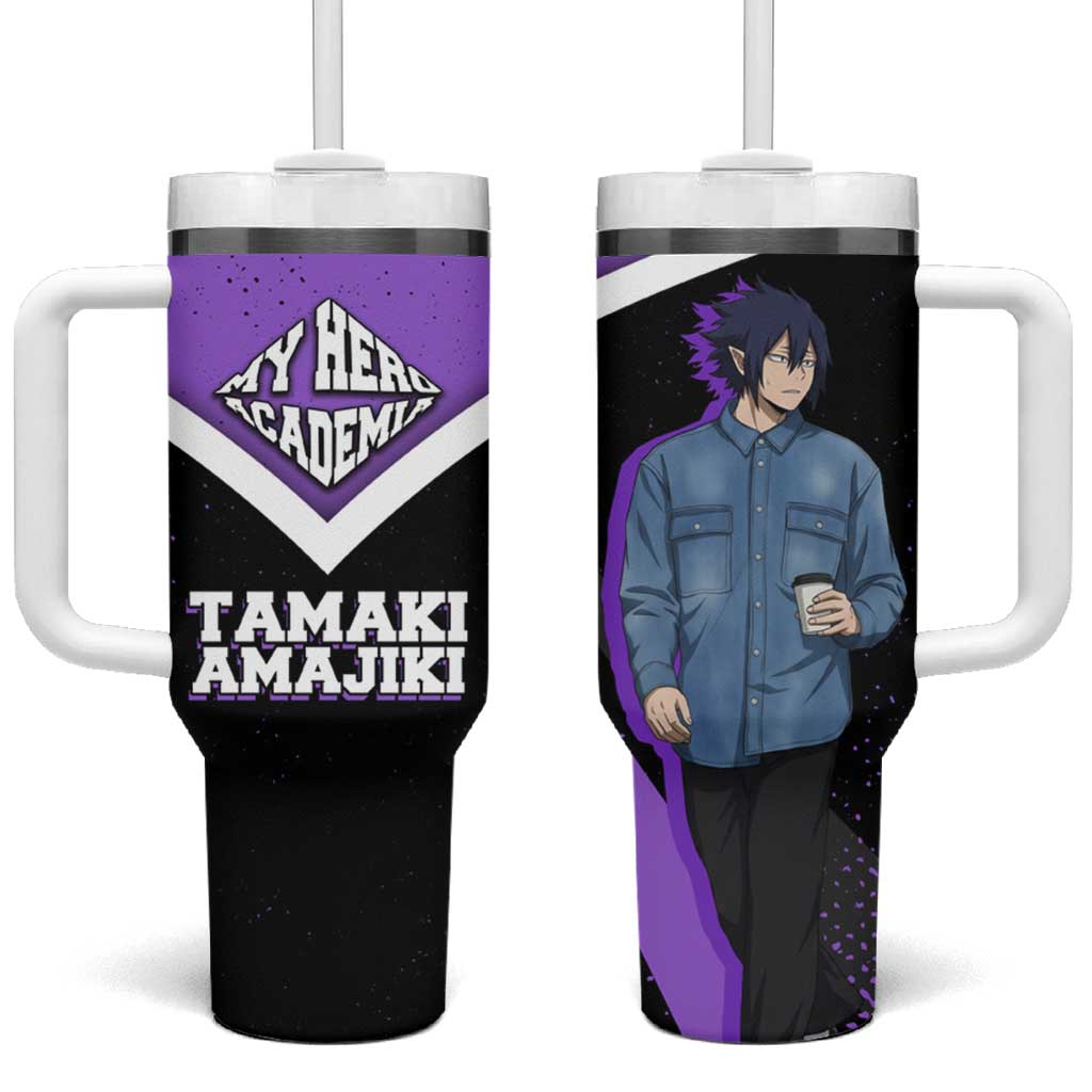 Tamaki Amajiki My Hero Academia Tumbler With Handle Anime Grunge Splatter Graphic Style