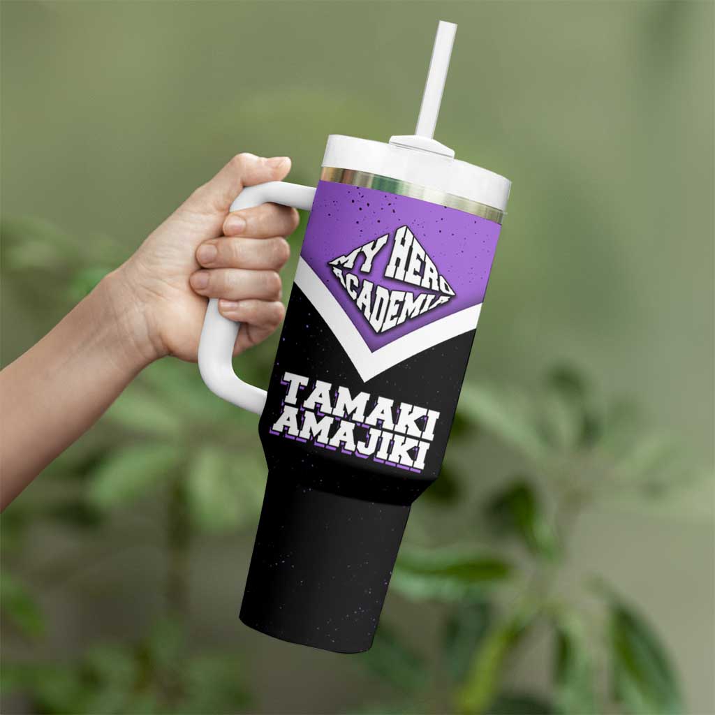 Tamaki Amajiki My Hero Academia Tumbler With Handle Anime Grunge Splatter Graphic Style