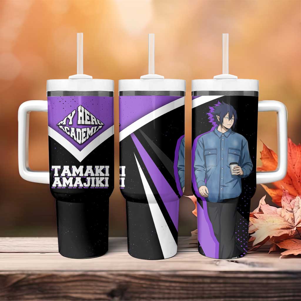 Tamaki Amajiki My Hero Academia Tumbler With Handle Anime Grunge Splatter Graphic Style