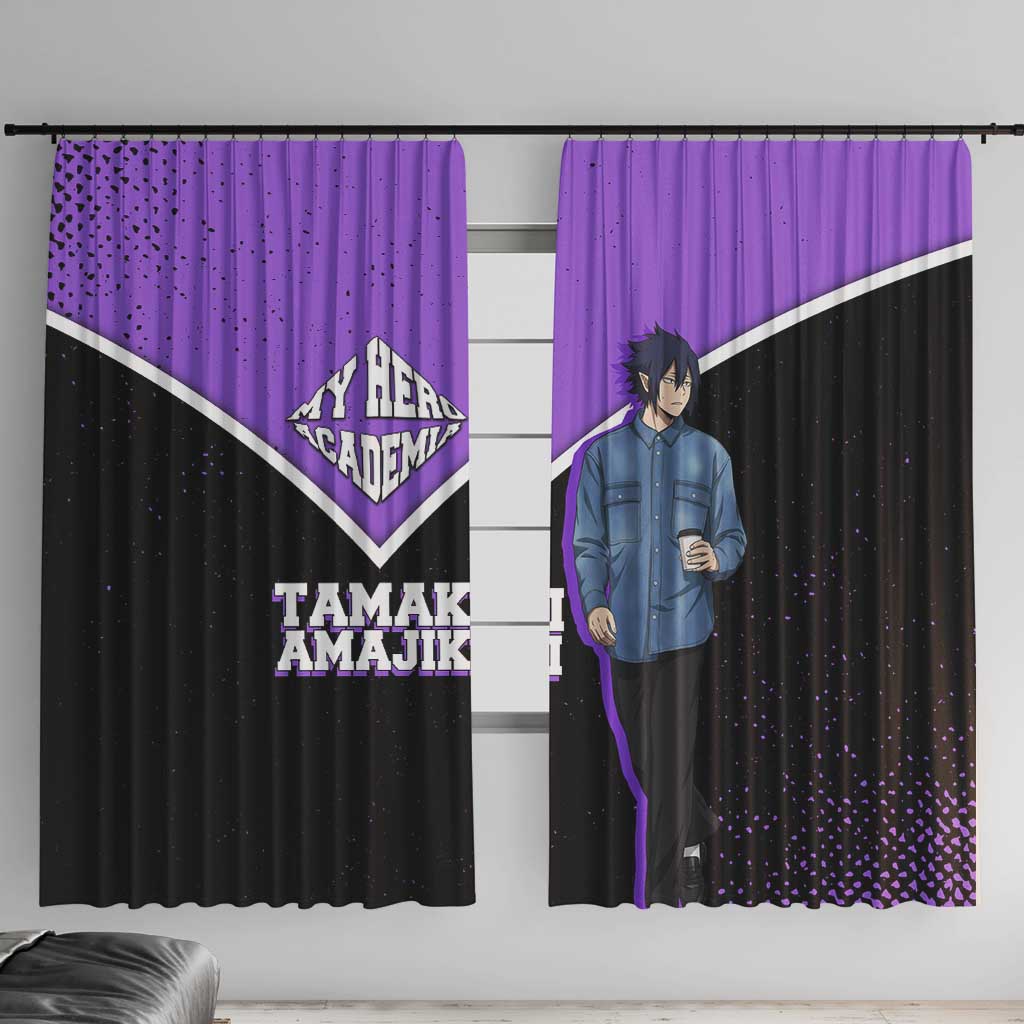 Tamaki Amajiki My Hero Academia Window Curtain Anime Grunge Splatter Graphic Style