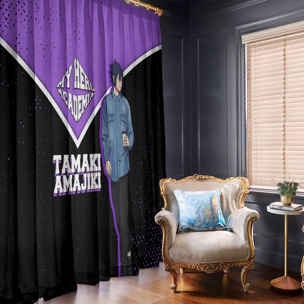 Tamaki Amajiki My Hero Academia Window Curtain Anime Grunge Splatter Graphic Style