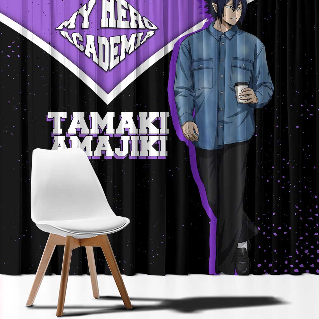 Tamaki Amajiki My Hero Academia Window Curtain Anime Grunge Splatter Graphic Style