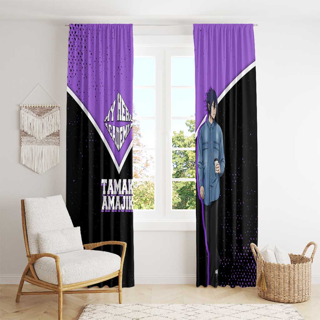 Tamaki Amajiki My Hero Academia Window Curtain Anime Grunge Splatter Graphic Style