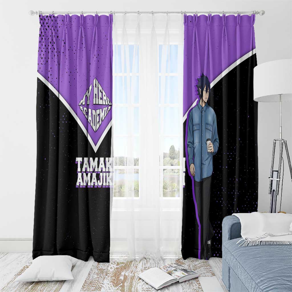 Tamaki Amajiki My Hero Academia Window Curtain Anime Grunge Splatter Graphic Style