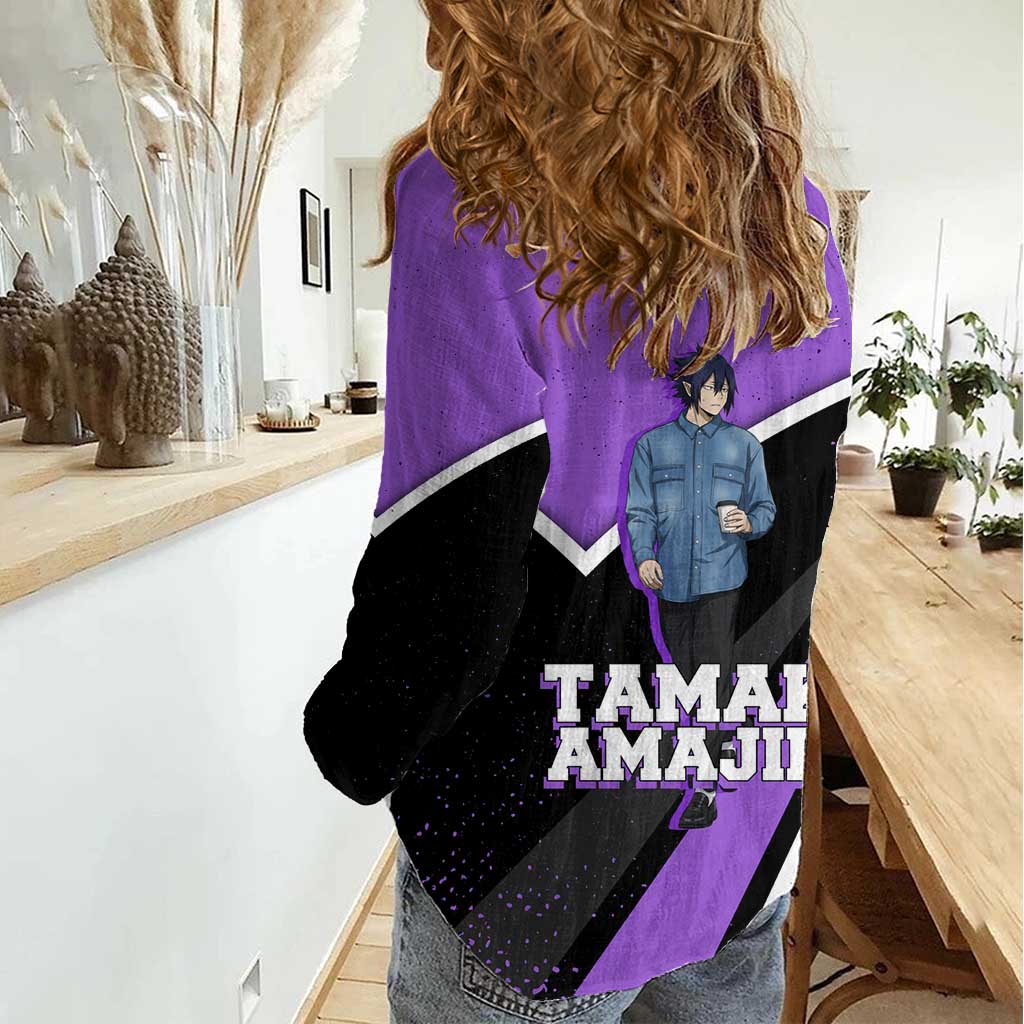 Tamaki Amajiki My Hero Academia Women Casual Shirt Anime Grunge Splatter Graphic Style