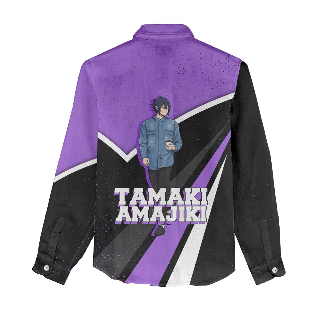 Tamaki Amajiki My Hero Academia Women Casual Shirt Anime Grunge Splatter Graphic Style