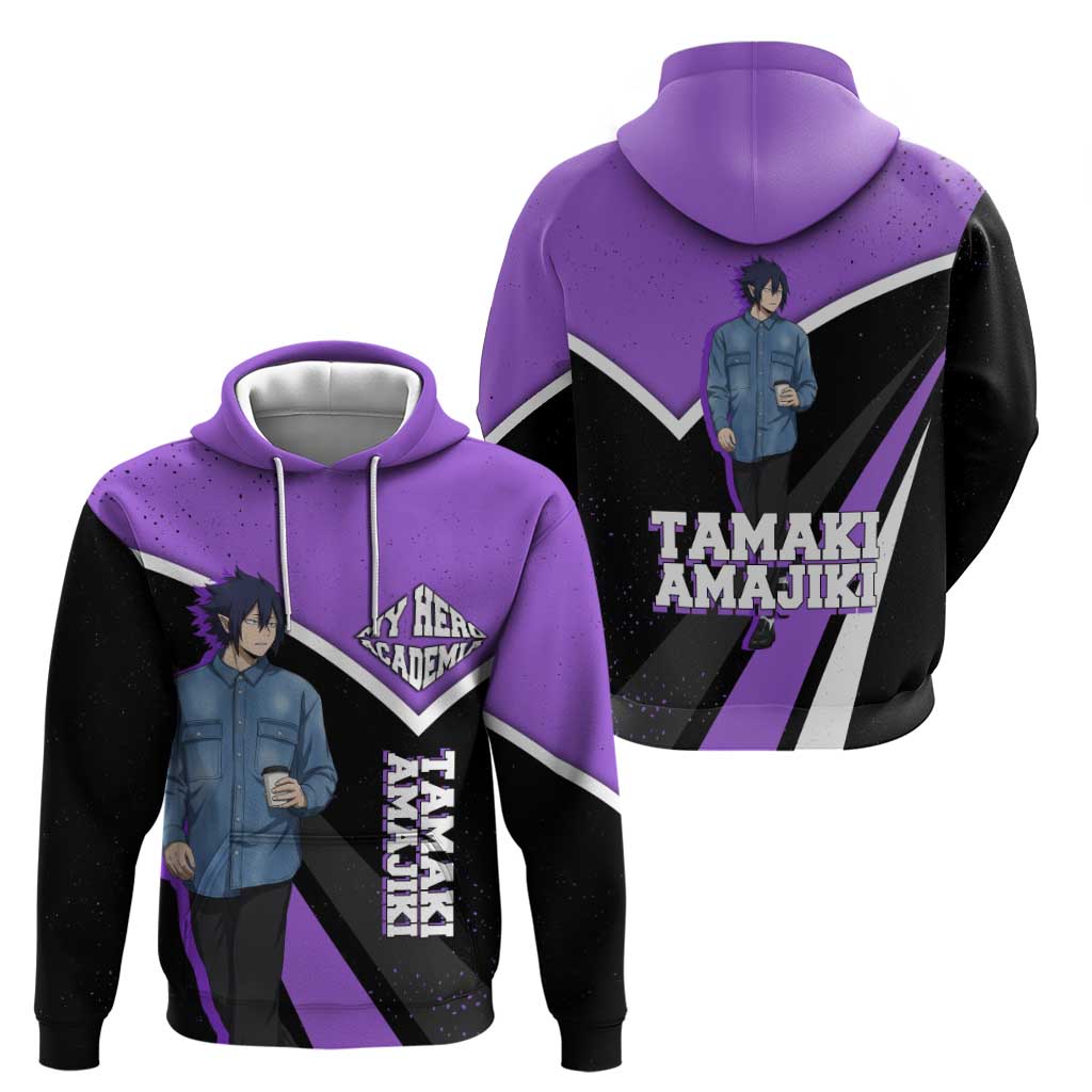 Tamaki Amajiki My Hero Academia Zip Hoodie Anime Grunge Splatter Graphic Style