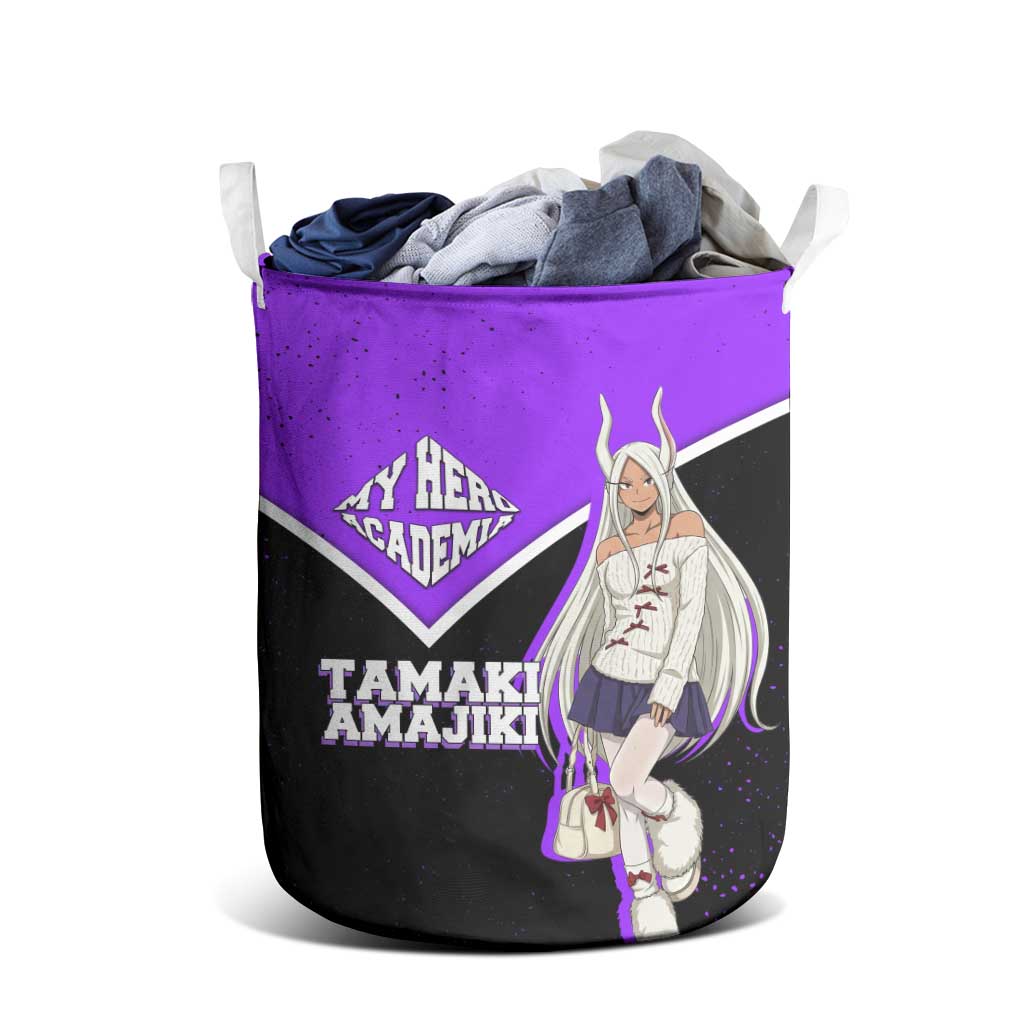 Mirko My Hero Academia Laundry Basket Anime Grunge Splatter Graphic Style