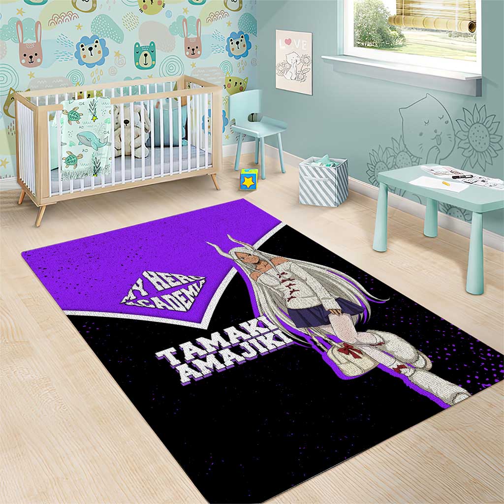 Mirko My Hero Academia Area Rug Anime Grunge Splatter Graphic Style