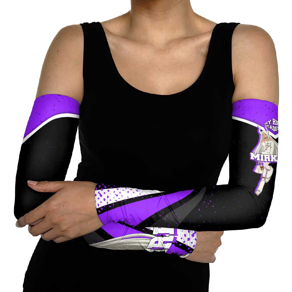 Mirko My Hero Academia Arm Sleeves Anime Grunge Splatter Graphic Style