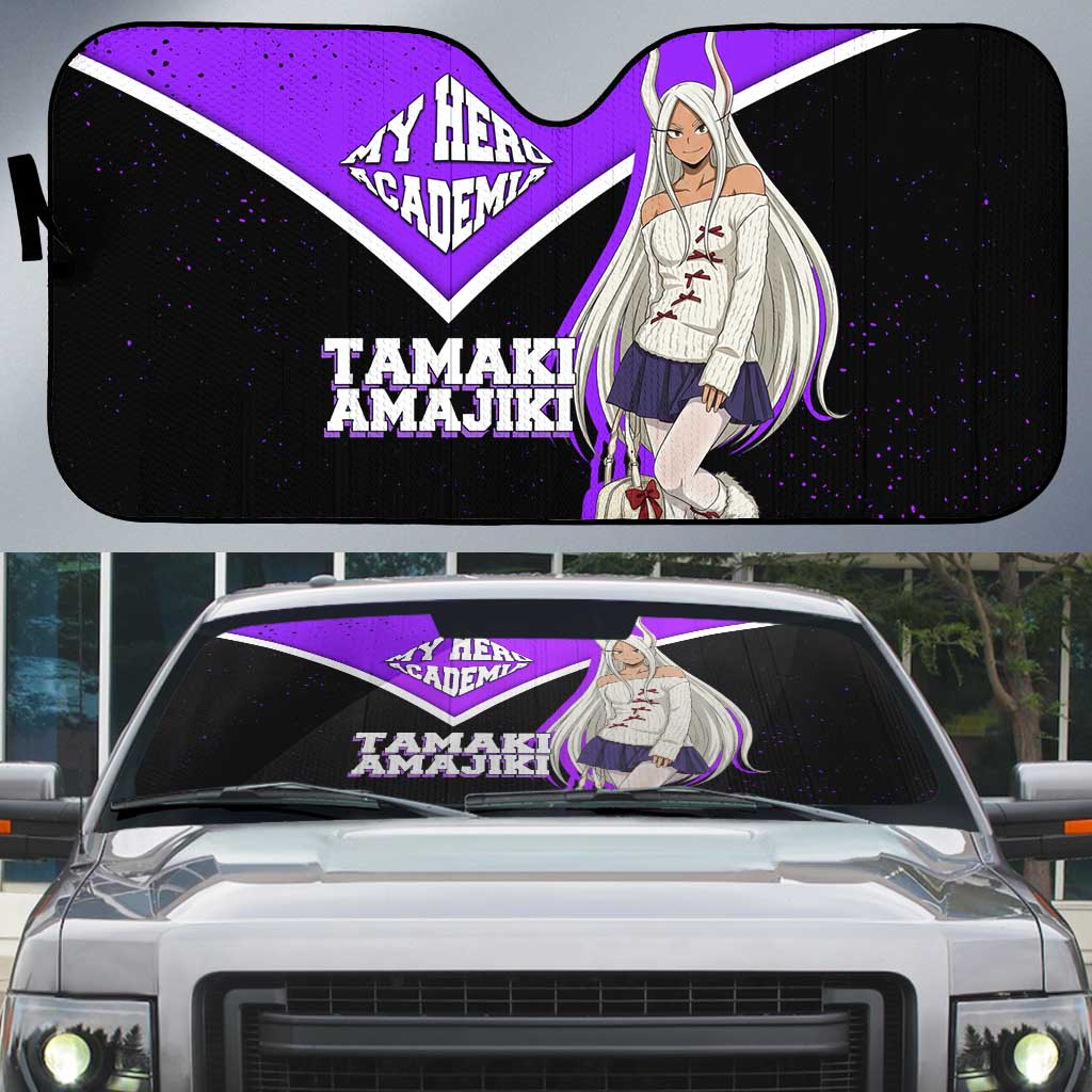 Mirko My Hero Academia Auto Sun Shade Anime Grunge Splatter Graphic Style