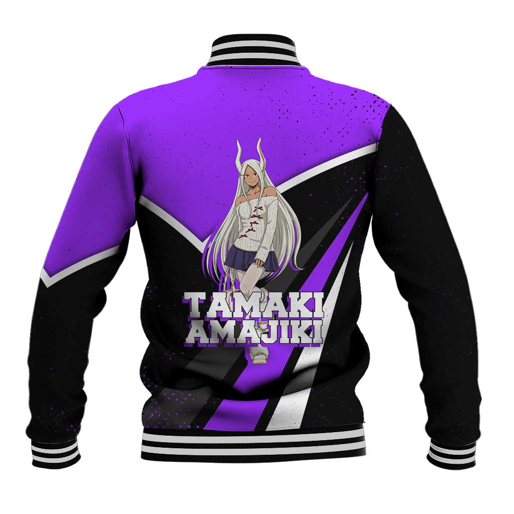 Mirko My Hero Academia Baseball Jacket Anime Grunge Splatter Graphic Style