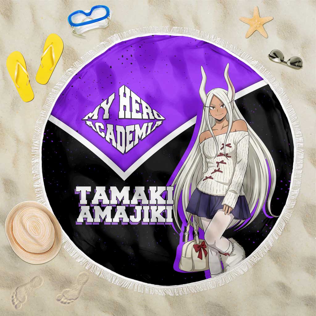 Mirko My Hero Academia Beach Blanket Anime Grunge Splatter Graphic Style