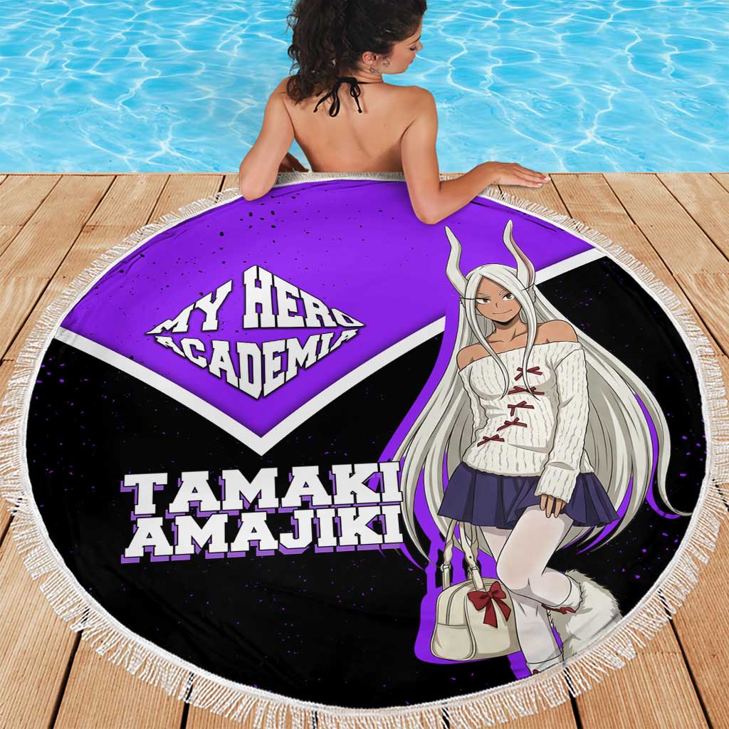 Mirko My Hero Academia Beach Blanket Anime Grunge Splatter Graphic Style