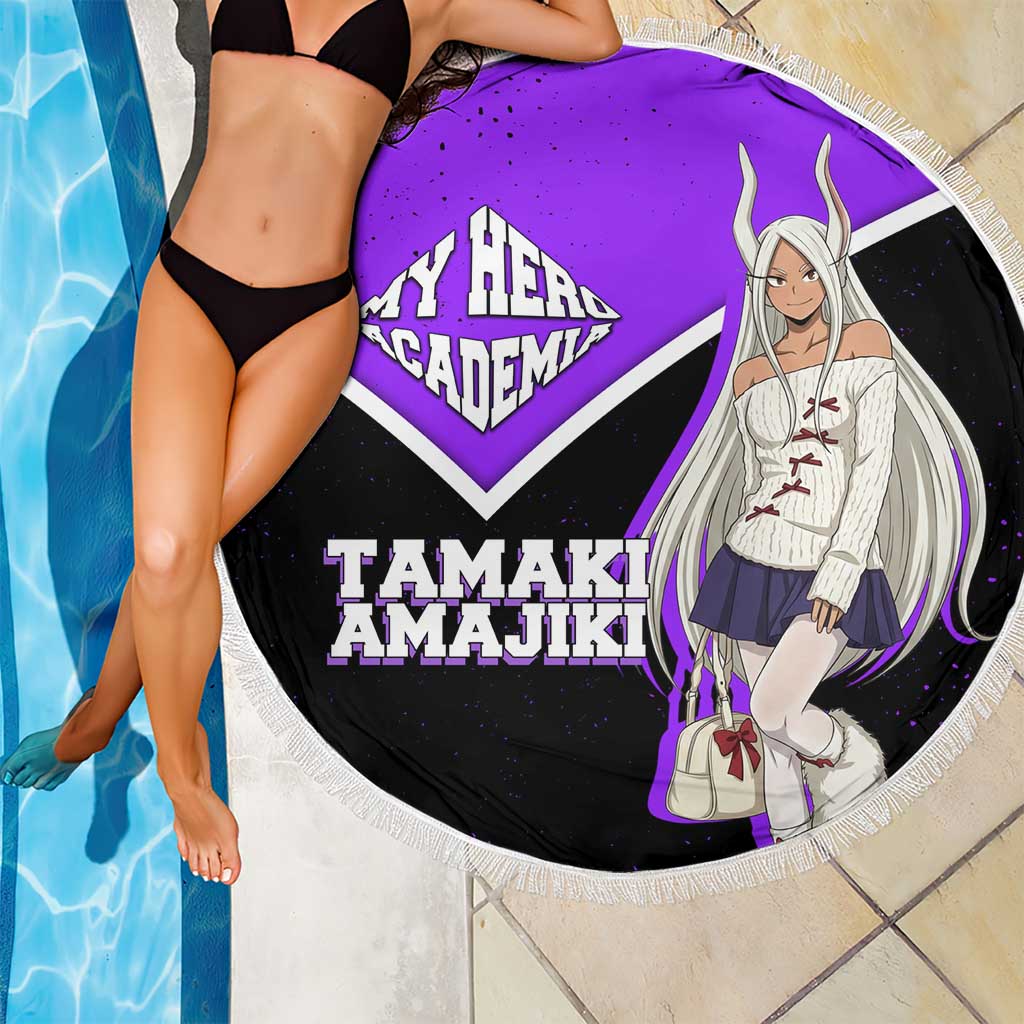 Mirko My Hero Academia Beach Blanket Anime Grunge Splatter Graphic Style
