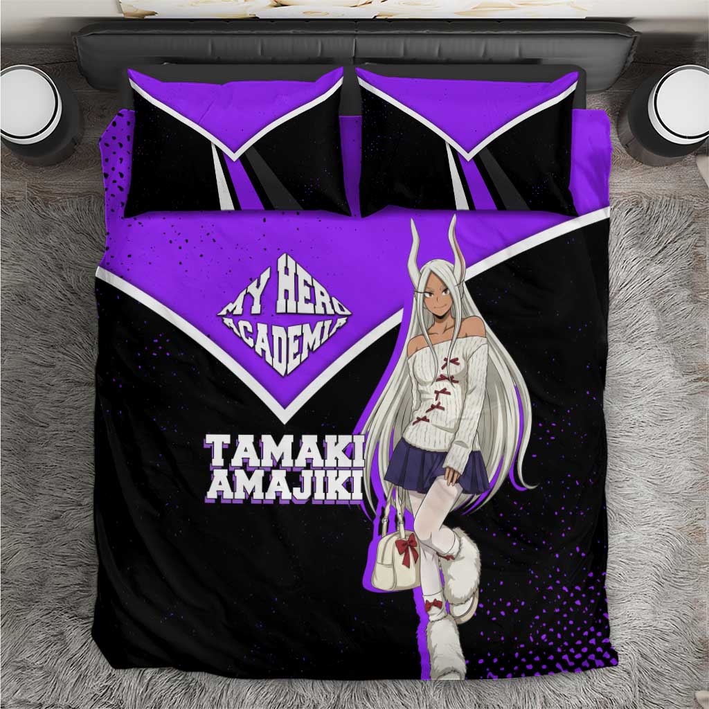 Mirko My Hero Academia Bedding Set Anime Grunge Splatter Graphic Style