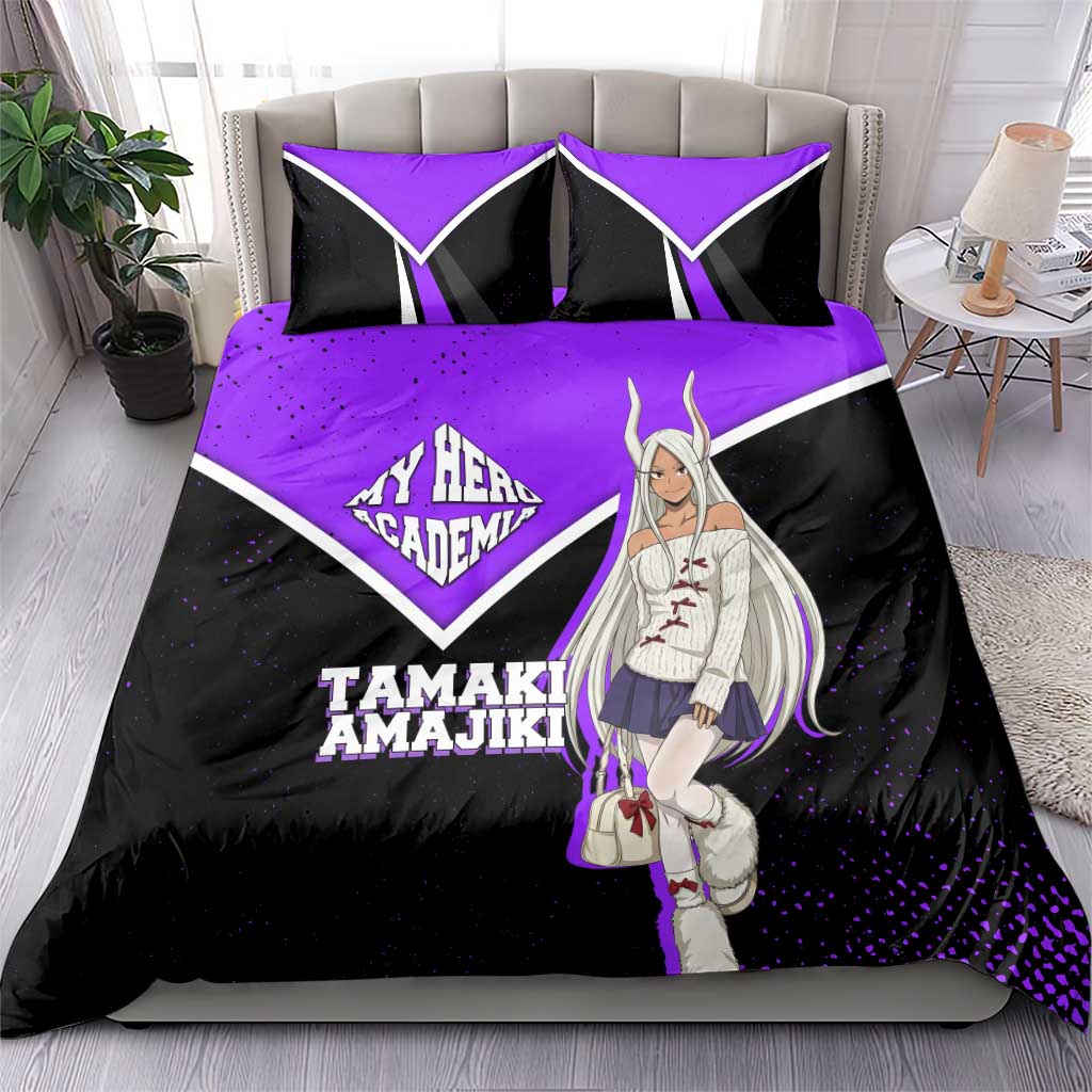 Mirko My Hero Academia Bedding Set Anime Grunge Splatter Graphic Style