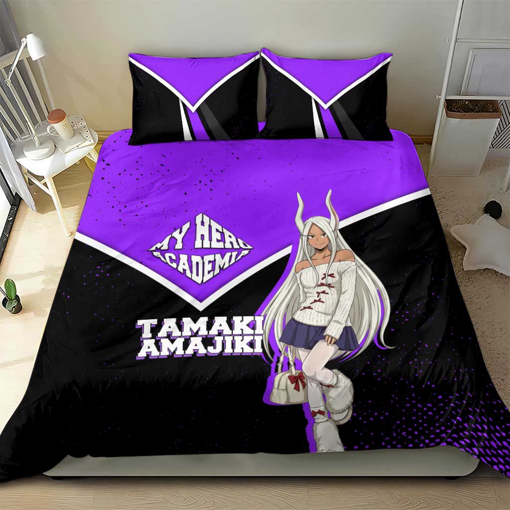 Mirko My Hero Academia Bedding Set Anime Grunge Splatter Graphic Style