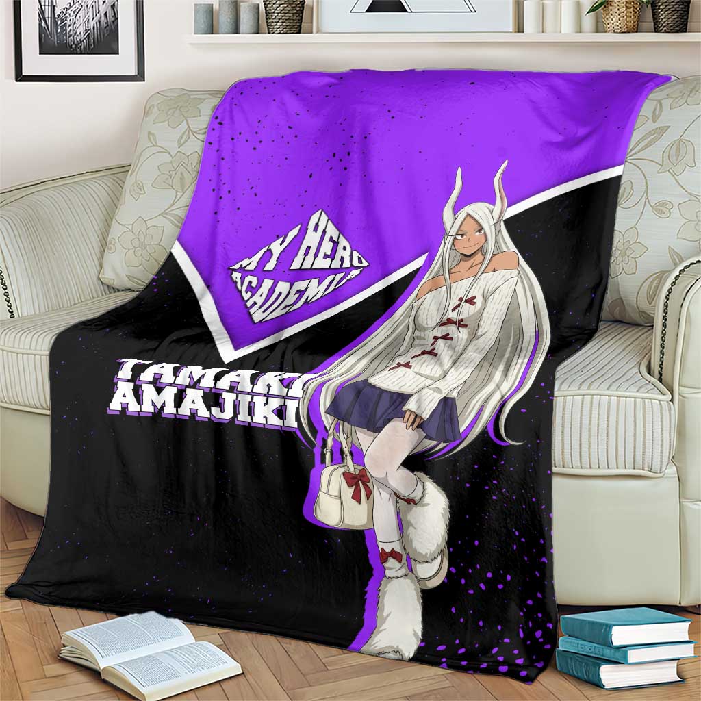Mirko My Hero Academia Blanket Anime Grunge Splatter Graphic Style