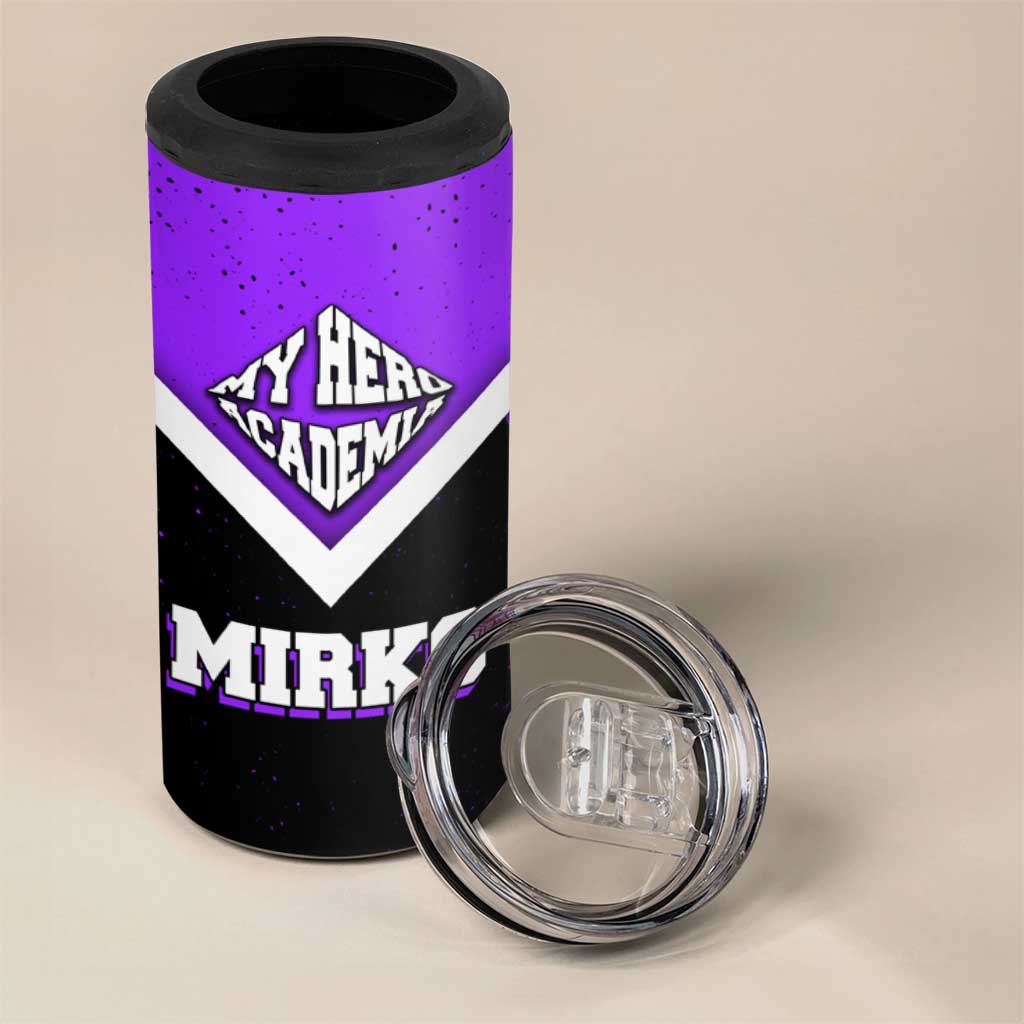 Mirko My Hero Academia 4 in 1 Can Cooler Tumbler Anime Grunge Splatter Graphic Style