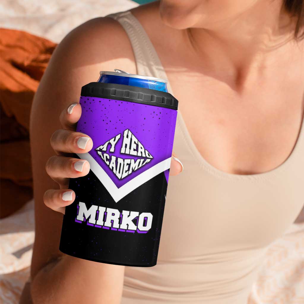 Mirko My Hero Academia 4 in 1 Can Cooler Tumbler Anime Grunge Splatter Graphic Style