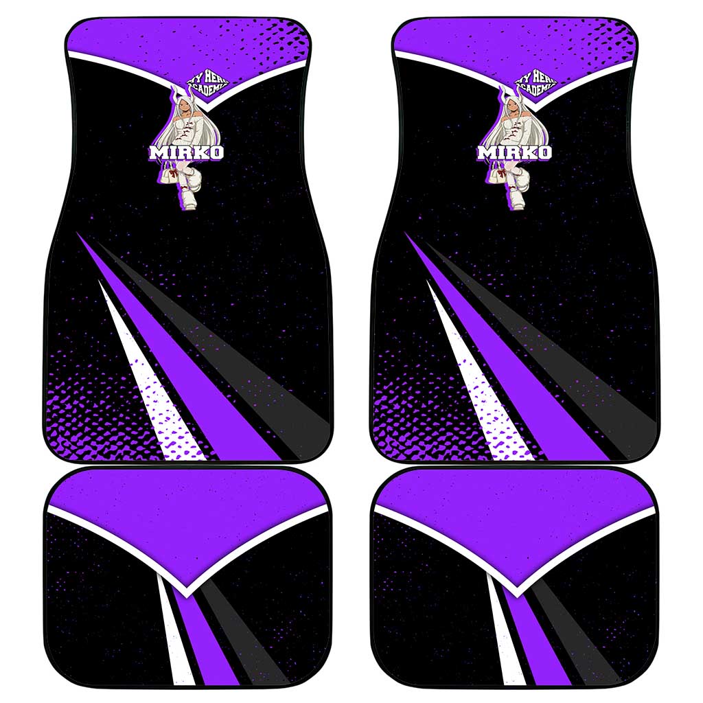 Mirko My Hero Academia Car Mats Anime Grunge Splatter Graphic Style