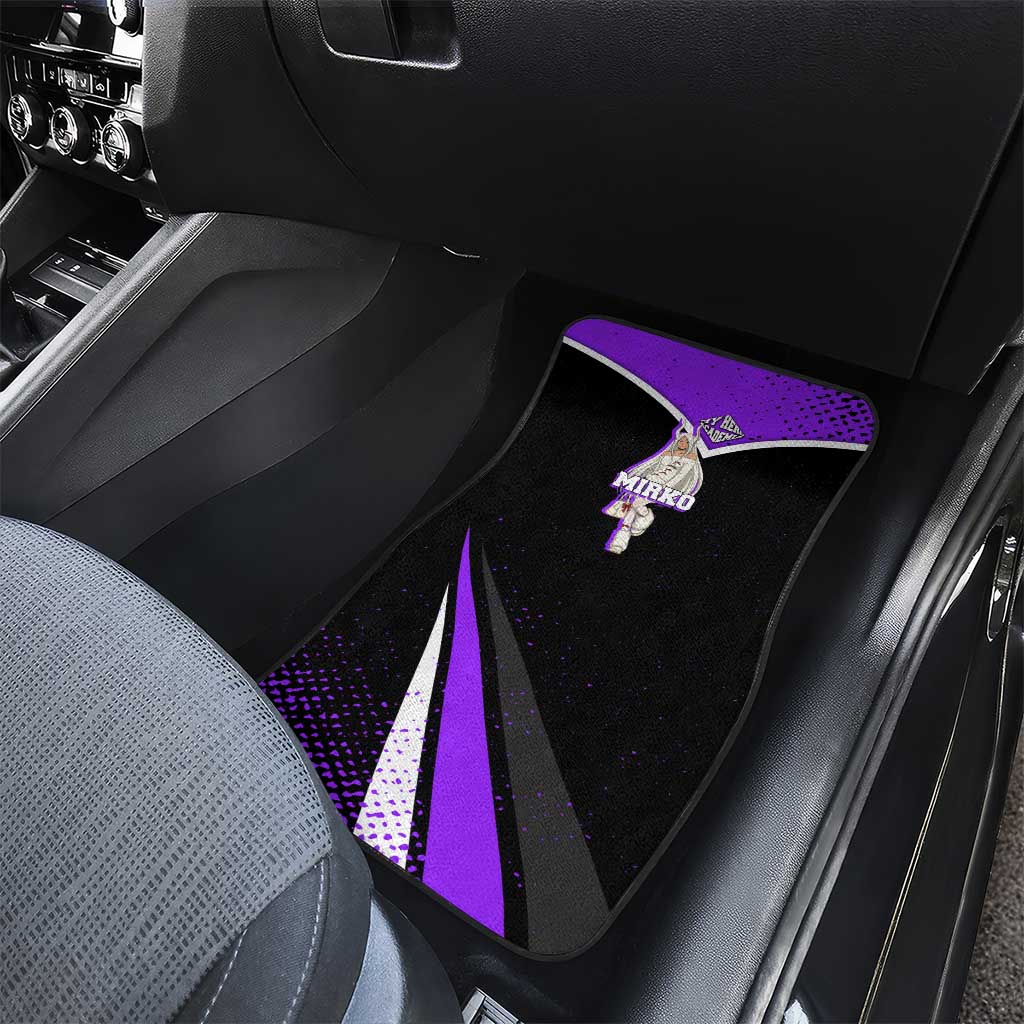 Mirko My Hero Academia Car Mats Anime Grunge Splatter Graphic Style