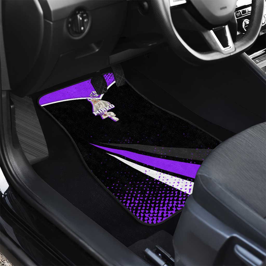 Mirko My Hero Academia Car Mats Anime Grunge Splatter Graphic Style