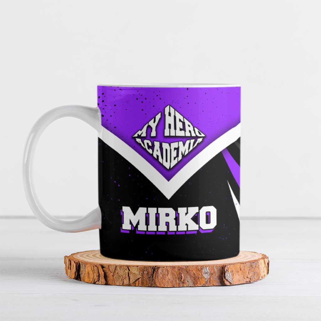 Mirko My Hero Academia Ceramic Mug Anime Grunge Splatter Graphic Style
