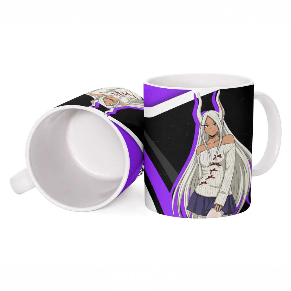 Mirko My Hero Academia Ceramic Mug Anime Grunge Splatter Graphic Style