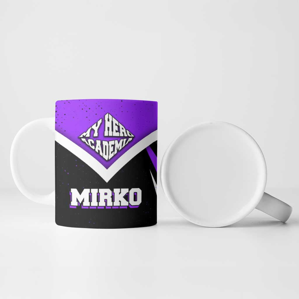 Mirko My Hero Academia Ceramic Mug Anime Grunge Splatter Graphic Style