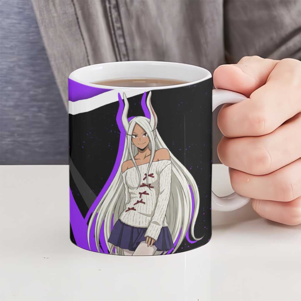 Mirko My Hero Academia Ceramic Mug Anime Grunge Splatter Graphic Style
