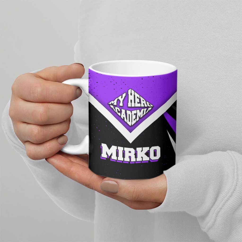 Mirko My Hero Academia Ceramic Mug Anime Grunge Splatter Graphic Style