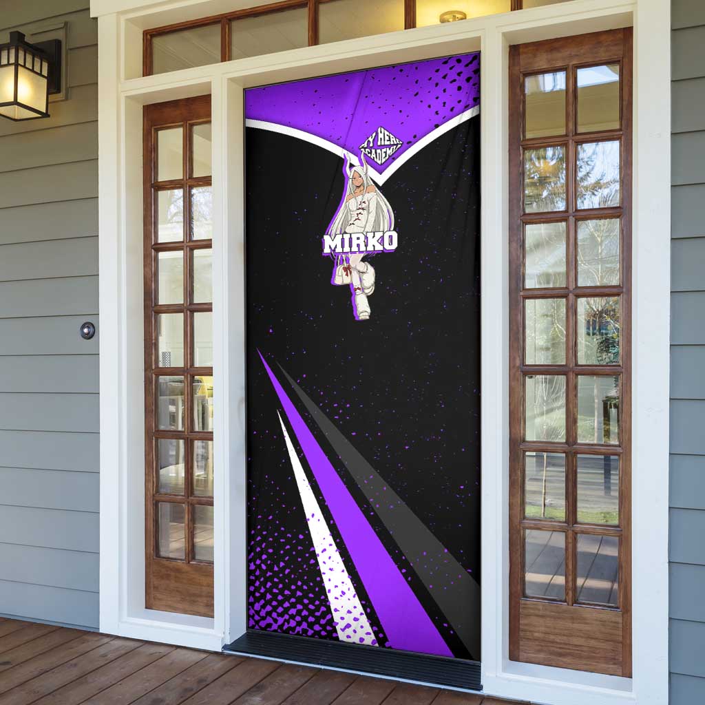 Mirko My Hero Academia Door Cover Anime Grunge Splatter Graphic Style