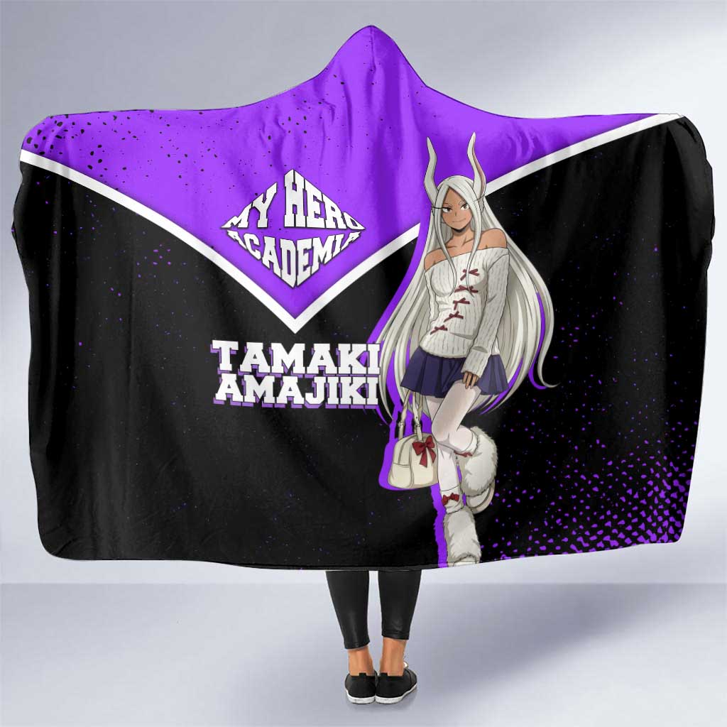 Mirko My Hero Academia Hooded Blanket Anime Grunge Splatter Graphic Style