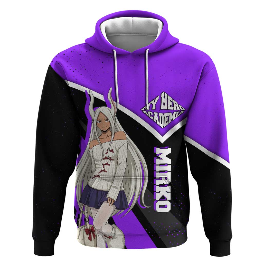 Mirko My Hero Academia Hoodie Anime Grunge Splatter Graphic Style