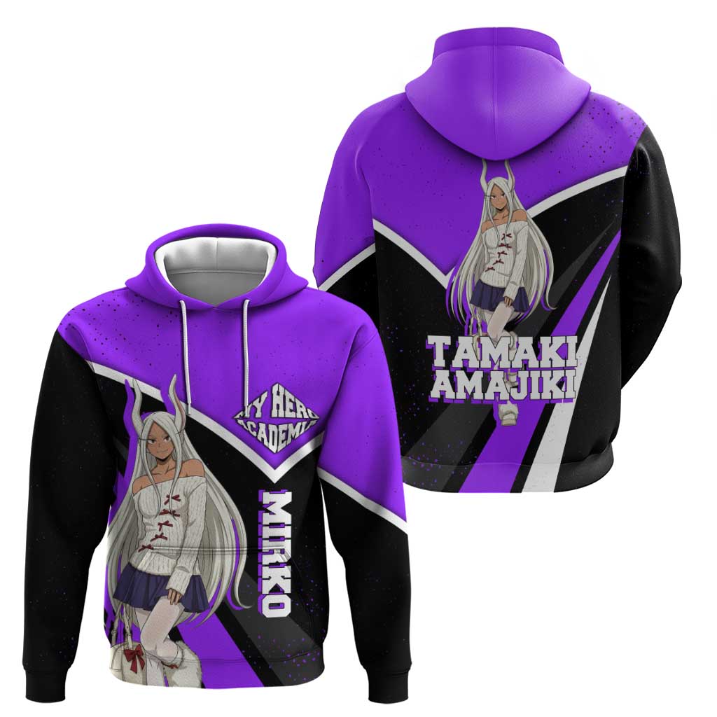 Mirko My Hero Academia Hoodie Anime Grunge Splatter Graphic Style
