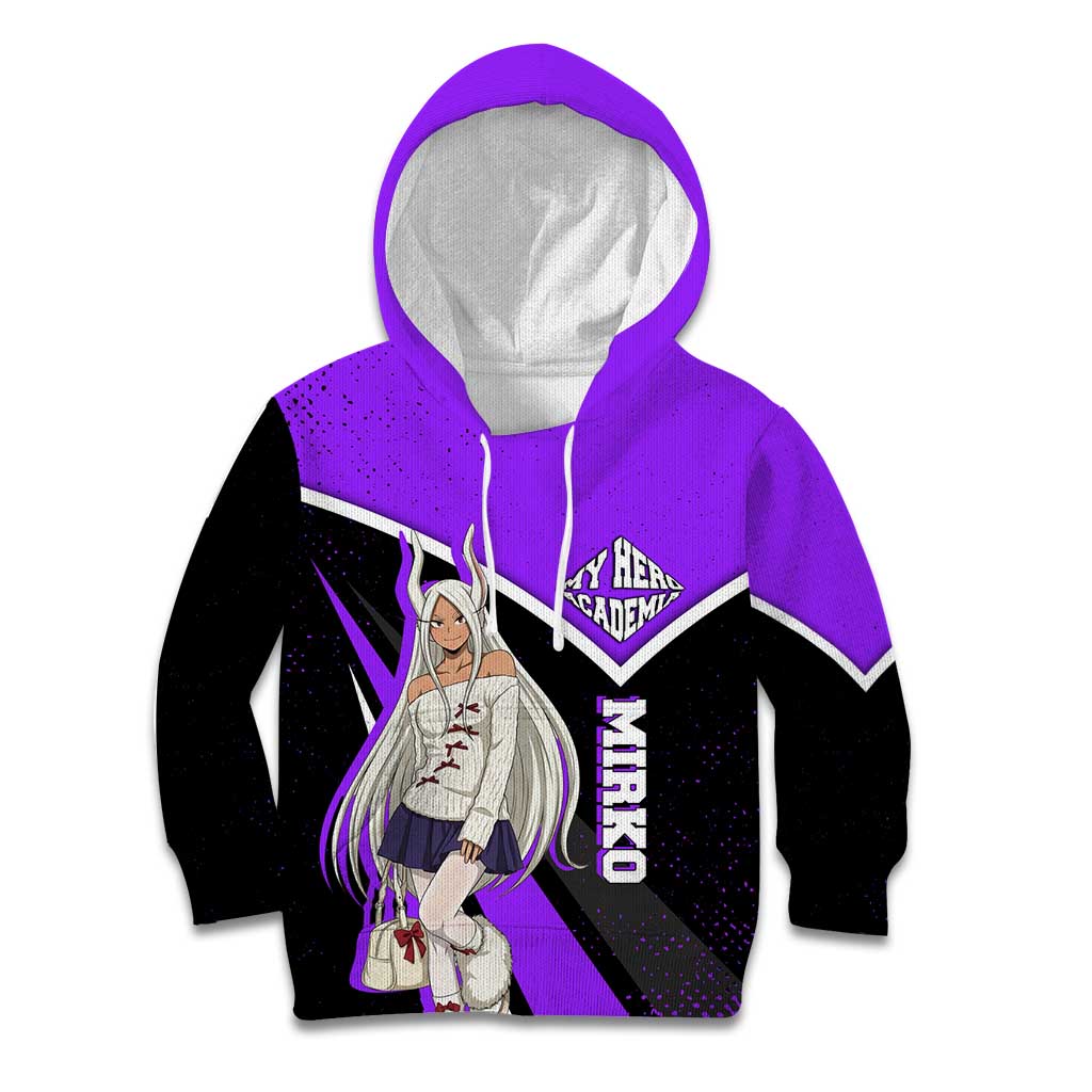 Mirko My Hero Academia Kid Hoodie Anime Grunge Splatter Graphic Style