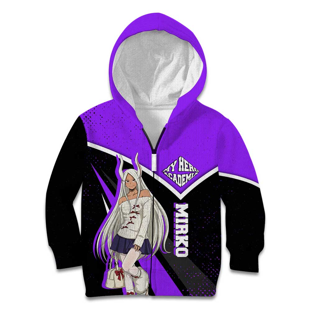 Mirko My Hero Academia Kid Hoodie Anime Grunge Splatter Graphic Style